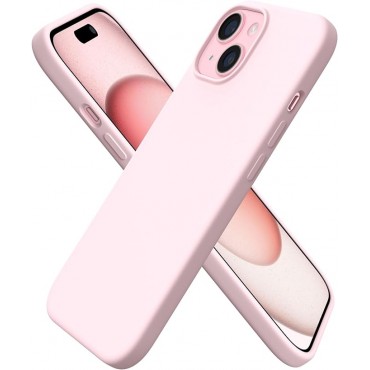 Slim Liquid Silicone Phone Case -Pink