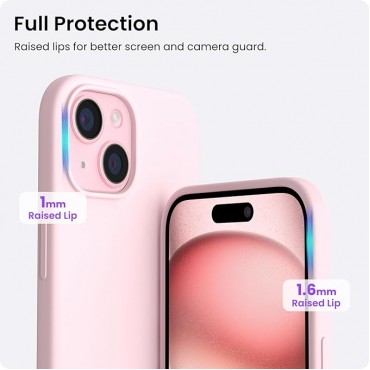 Slim Liquid Silicone Phone Case -Pink