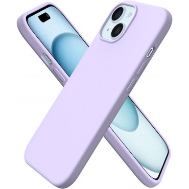 Slim Liquid Silicone Phone Cover-Purple