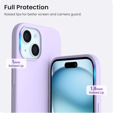 Slim Liquid Silicone Phone Cover-Purple