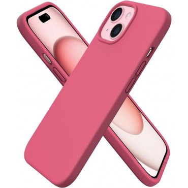 Slim Liquid Silicone Phone Case -Peach Pink