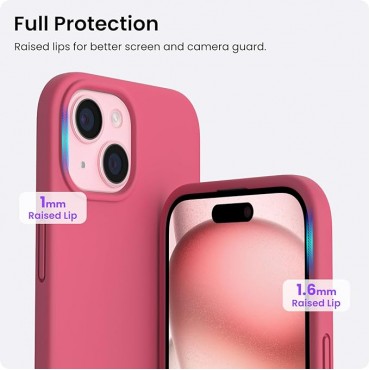 Slim Liquid Silicone Phone Case -Peach Pink