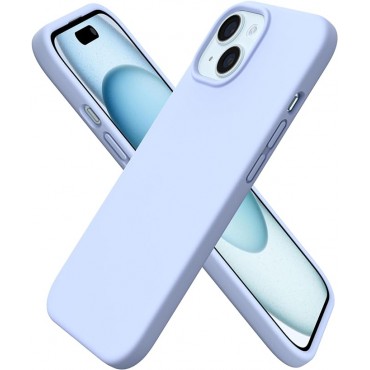 Slim Liquid Silicone Phone Case Cover-Blue
