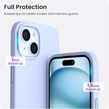 Slim Liquid Silicone Phone Case Cover-Blue