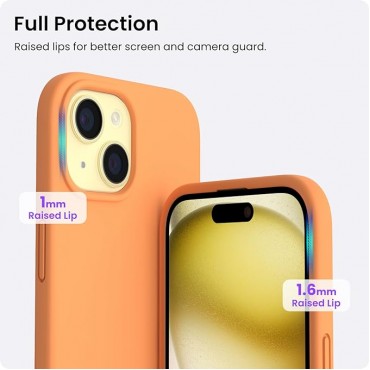 Slim Liquid Silicone Phone Cover-Orange