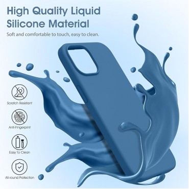 Liquid Silicone Phone Case - Lake Blue