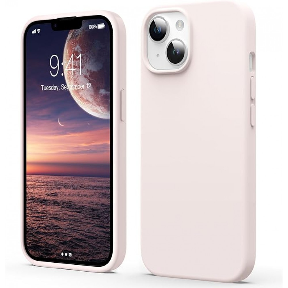 Liquid Silicone Phone Case - Light Pink