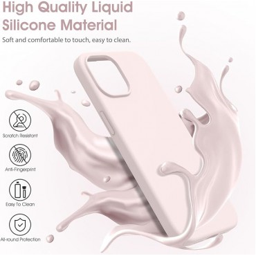 Liquid Silicone Phone Case - Light Pink