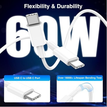 Type C to C Fast Charging Cable - 6FT