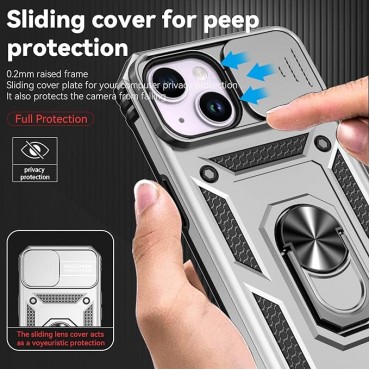 Shockproof Magnetic Phone Case - Silver