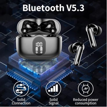 Wireless Earbuds,B_tooth Headphones Black