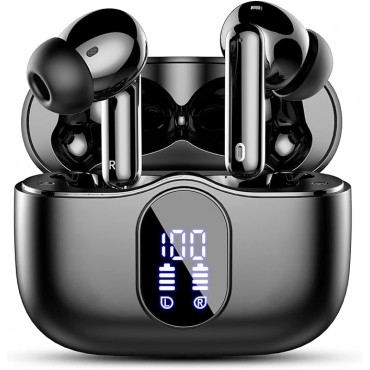 Wireless Earbuds,B_tooth Headphones Black