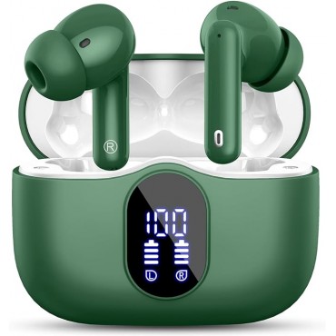 Wireless Earbuds, B_tooth Headphones Green