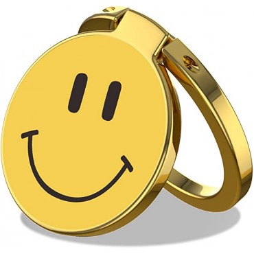Cell Phone Ring Holder Finger Stand - Smiling Face Kickstand