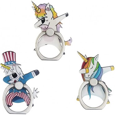 Cute Unicorn Finger Phone Ring Holder Stand