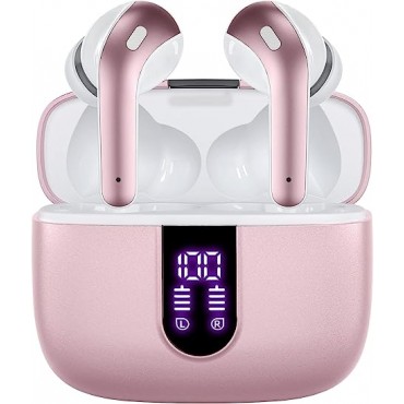 Wireless Earbuds,B_tooth Headphones Pink