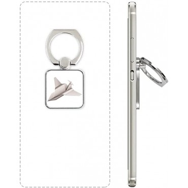 Geometric Aircraft Pattern Square Cell Phone Ring Stand Holder