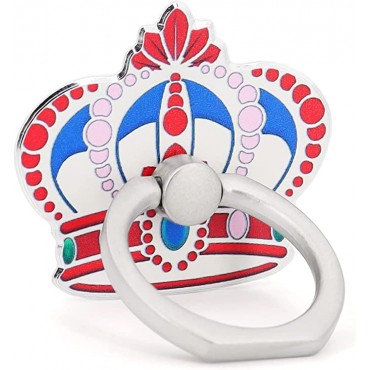 Cell Phone Ring Holder Crown Finger Ring Grip Stand 360° Rotation