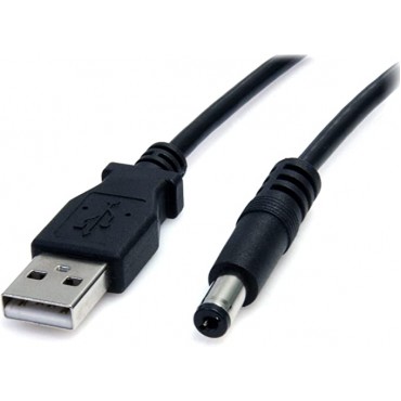 USB to Type M Barrel 5V DC Power Cable - Power cable