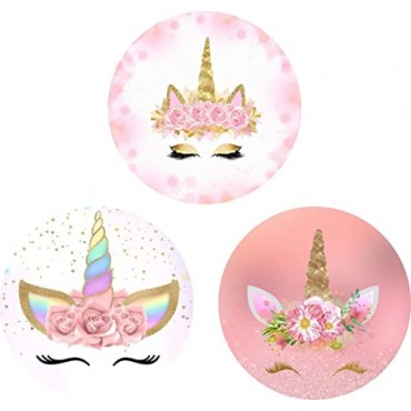 Cell Phone Stand Finger Holder - Pink Rose Flower Gold Unicorn